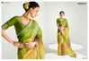 Green Colour Runway X Rangrez By Kimora Organza Tissue With Heavy Work Designer Saree S-2239